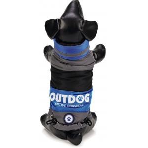 Hondenjas Outdog blauw/zwart S 26 cm