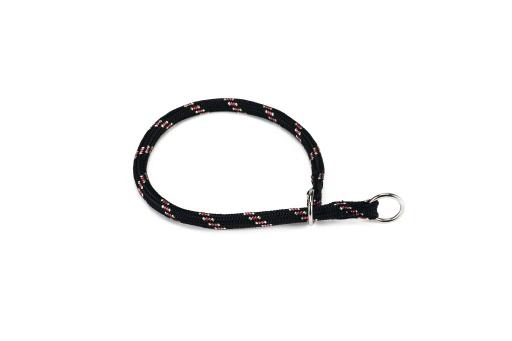 Afbeelding beeztees - halsband hond - rond - nylon - zwart - 40 cm x 8 mm door Tuinexpress.nl