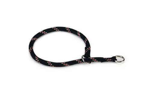 Afbeelding beeztees - halsband hond - rond - nylon - zwart - 45 cm x 8 mm door Tuinexpress.nl