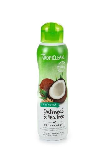 Afbeelding Tropiclean oatmeal tea tree shampoo 355ml door Tuinexpress.nl