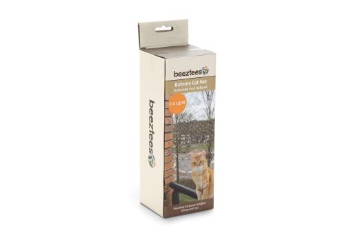 Afbeelding Beeztees Transparant Kattennet voor Balkon - 2 x 1,5 m door Tuinexpress.nl