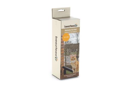 Afbeelding Beeztees Transparant Kattennet voor Balkon - 3 x 2 m door Tuinexpress.nl