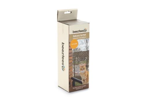 Afbeelding Beeztees Transparant Kattennet voor Balkon - 4 x 3 m door Tuinexpress.nl