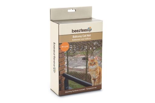 Afbeelding Beeztees Transparant Kattennet voor Balkon - 6 x 3 m door Tuinexpress.nl