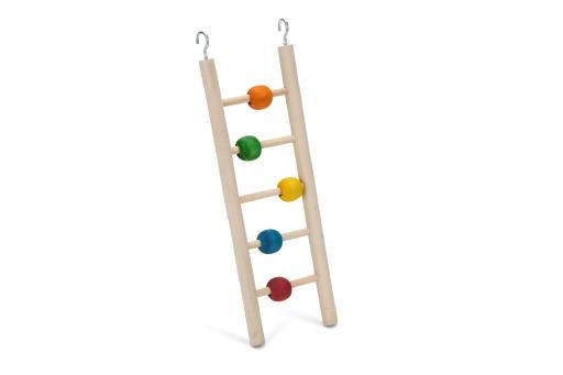 Afbeelding Beeztees Houten Vogel Ladder Beady 5 treden door Tuinexpress.nl