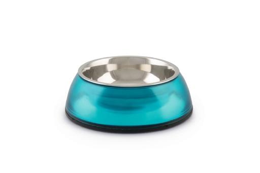 Afbeelding beeztees triva - kattenvoerbak - plastic - blauw - 14 cm door Tuinexpress.nl