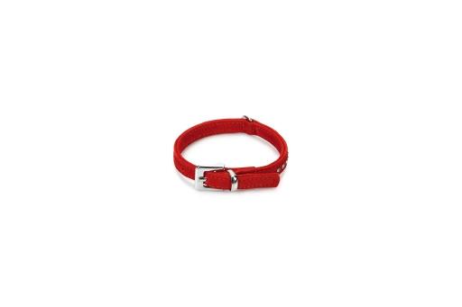 Afbeelding beeztees buffalo - halsband hond - leer - rood - 20-24 cm door Tuinexpress.nl