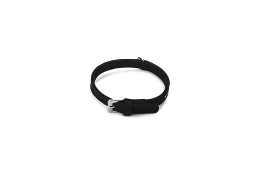 Afbeelding beeztees buffalo - halsband hond - leer - zwart - 23-29 cm door Tuinexpress.nl