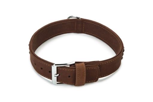 Afbeelding beeztees buffalo - halsband hond - leer - bruin - 65 cm x 40 mm door Tuinexpress.nl