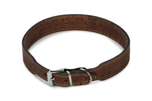 Afbeelding beeztees cork - halsband hond - leer - bruin - 65 cm x 35 mm door Tuinexpress.nl