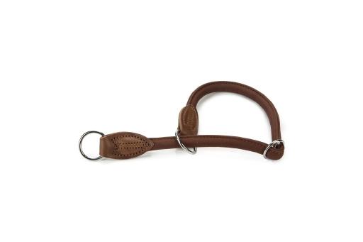 Afbeelding beeztees wurgband - halsband hond - leer - bruin - 40 cm x 10 mm door Tuinexpress.nl