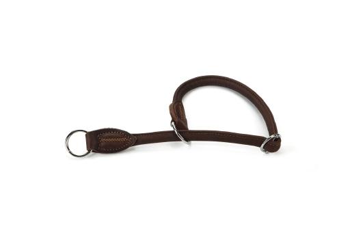 Afbeelding beeztees wurgband - halsband hond - leer - bruin - 50 cm x 10 mm door Tuinexpress.nl