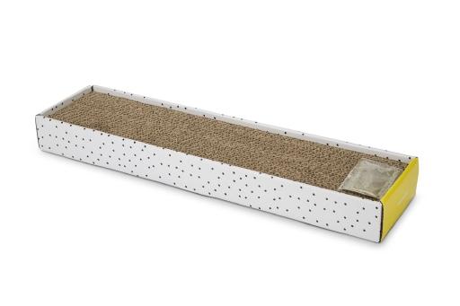 Afbeelding Beeztees Kartonnen Krabplank - Pula - 47 x 12,5 x 4,5 cm door Tuinexpress.nl