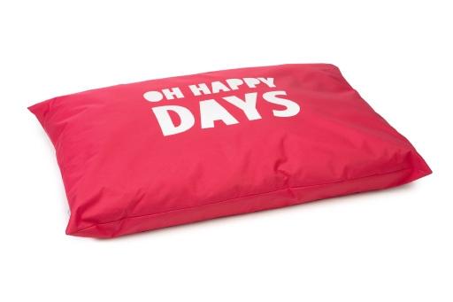 Afbeelding beeztees happy days - hondenkussen - rood - 100x70 cm door Tuinexpress.nl