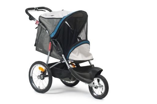 Afbeelding beeztees joggy - hondenbuggy - grijs / turquoise - 123 cm door Tuinexpress.nl