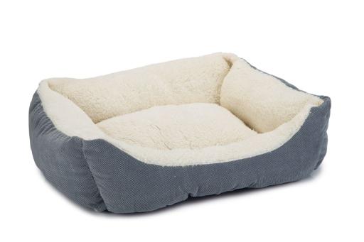 Afbeelding beeztees mogina - kattenmand - pluche - blauw - 45x37x18 cm door Tuinexpress.nl