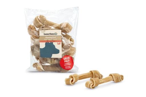 Afbeelding beeztees kauwknoop - hondensnack - voordeel - 12 cm - 10st door Tuinexpress.nl