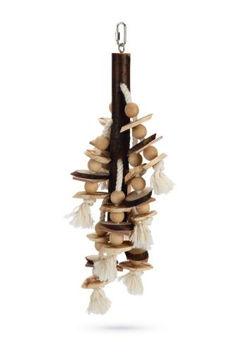 Afbeelding beeztees balto - vogelspeelgoed - hout - bruin - 47 cm door Tuinexpress.nl