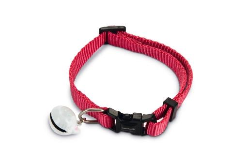 Afbeelding beeztees uni - kattenhalsband - nylon - roze - 20-30 cm door Tuinexpress.nl