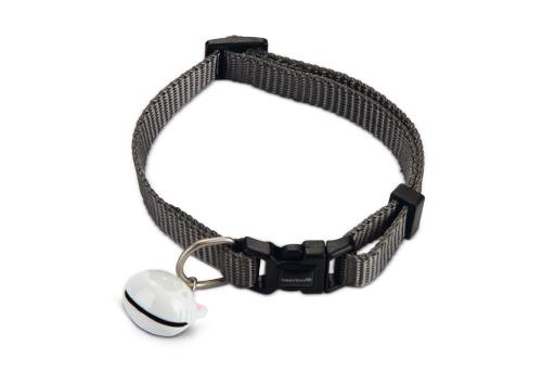 Afbeelding beeztees uni - kattenhalsband - nylon - donkergrijs - 20-30 cm door Tuinexpress.nl