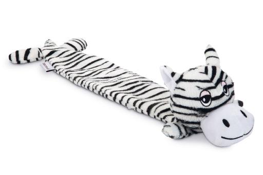 Afbeelding beeztees zebra - hondenspeelgoed - zwart/wit - 53x10x5 cm door Tuinexpress.nl