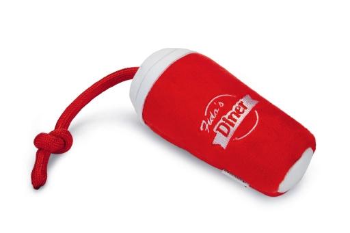 Afbeelding beeztees milkshake - hondenspeelgoed - rood - 18x9x8,5 cm door Tuinexpress.nl