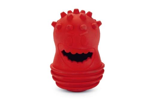 Afbeelding beeztees monster - hondenspeelgoed - rubber - rood - 11x7 cm door Tuinexpress.nl