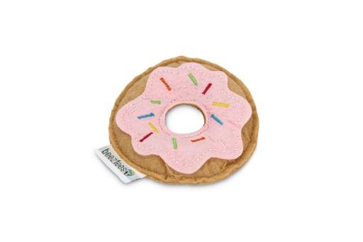 Afbeelding beeztees donut - kattenspeelgoed - roze - 7,5x7,5x1,5 cm door Tuinexpress.nl