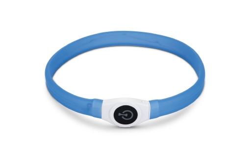 Afbeelding beeztees safety gear glowy - halsband hond - blauw - 65x2,5 cm door Tuinexpress.nl