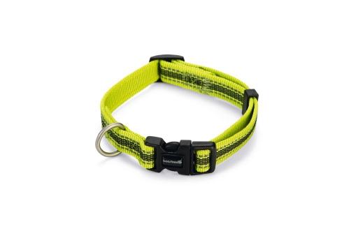 Afbeelding beeztees cabo - halsband hond - nylon - geel - 26-40 cm door Tuinexpress.nl