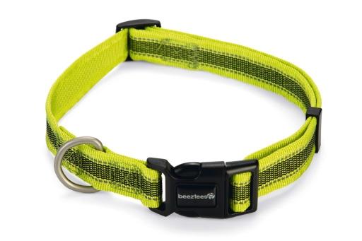 Afbeelding beeztees cabo - halsband hond - nylon - geel - 48-70 cm door Tuinexpress.nl