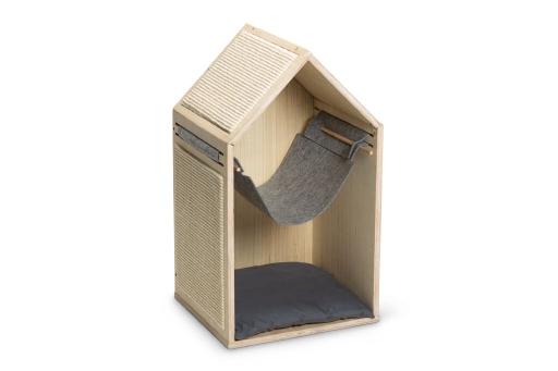 Afbeelding beeztees migo - krabpaal - hout - 40x35x69,5 cm door Tuinexpress.nl