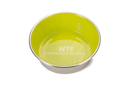 Afbeelding Beeztees voer- en drinkbak wtf - hond - rvs - groen - 16cm door Tuinexpress.nl