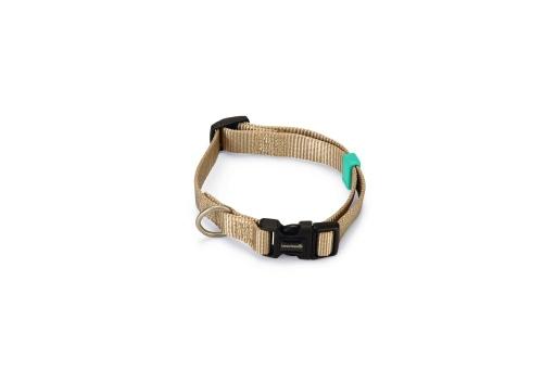 Afbeelding Beeztees uni - halsband hond - nylon - beige - 26-40cmx15mm door Tuinexpress.nl