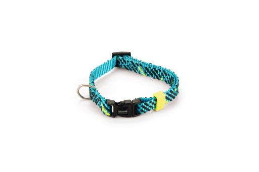 Afbeelding Beeztees memphis - halsband hond - nylon - licht blauw - 20-30cmx10mm door Tuinexpress.nl