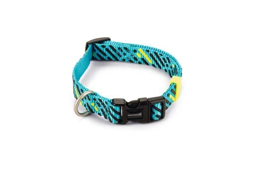 Afbeelding Beeztees memphis - halsband hond - nylon - licht blauw - 26-40cmx15mm door Tuinexpress.nl