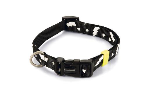 Afbeelding Beeztees thunder - halsband hond - nylon - zwart - 35-50cmx20mm door Tuinexpress.nl