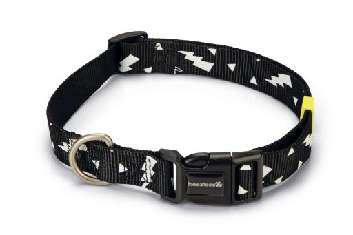 Afbeelding Beeztees thunder - halsband hond - nylon - zwart - 48-70cmx25mm door Tuinexpress.nl