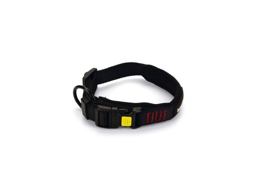 Afbeelding Beeztees parinca premium - hondenhalsband - nylon - zwart - 30-35 cm x 20 mm door Tuinexpress.nl