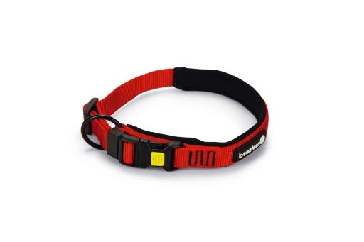 Afbeelding Beeztees parinca premium - hondenhalsband - nylon - rood - 35-40 cm x 20 mm door Tuinexpress.nl