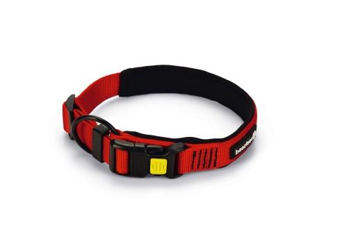 Afbeelding Beeztees parinca premium - hondenhalsband - nylon - rood - 40-45 cm x 20 mm door Tuinexpress.nl