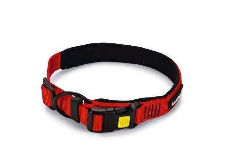 Afbeelding Beeztees parinca premium - hondenhalsband - nylon - rood - 45-50 cm x 25 mm door Tuinexpress.nl