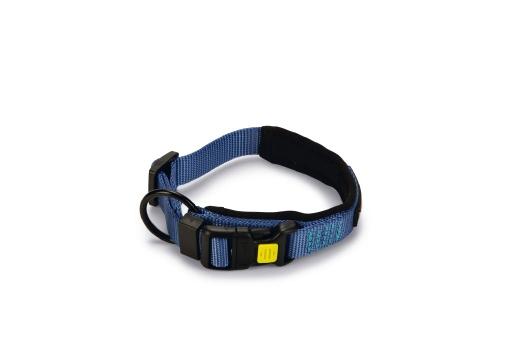 Afbeelding Beeztees parinca premium - hondenhalsband - nylon - blauw - 30-35 cm x 20 mm door Tuinexpress.nl