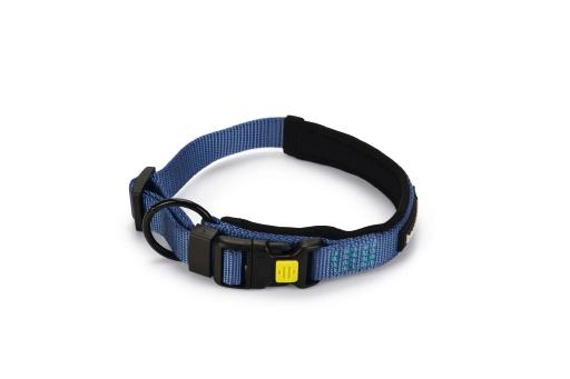 Afbeelding Beeztees parinca premium - hondenhalsband - nylon - blauw - 35-40 cm x 20 mm door Tuinexpress.nl