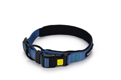 Afbeelding Beeztees parinca premium - hondenhalsband - nylon - blauw - 45-50 cm x 25 mm door Tuinexpress.nl