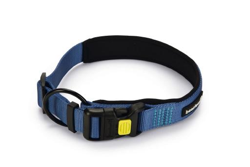 Afbeelding Beeztees parinca premium - hondenhalsband - nylon - blauw - 55-60 cm x 30 mm door Tuinexpress.nl