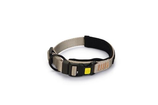 Afbeelding Beeztees parinca premium - hondenhalsband - nylon - lichtgrijs - 30- 35 cm x 20 mm door Tuinexpress.nl