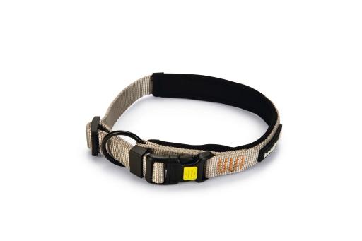 Afbeelding Beeztees parinca premium - hondenhalsband - nylon - lichtgrijs - 40- 45 cm x 20 mm door Tuinexpress.nl