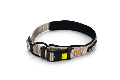 Afbeelding Beeztees parinca premium - hondenhalsband - nylon - lichtgrijs - 45- 50 cm x 25 mm door Tuinexpress.nl