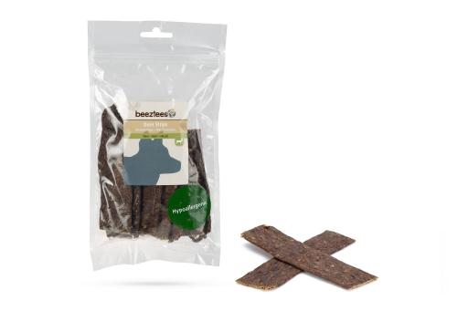 Afbeelding Beeztees hertenstrips - hondensnack - 150 gram door Tuinexpress.nl